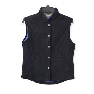 Greg Norman Women's Black‎ Quilted Play Dry Vest Size Small Outdoors Gorpcore